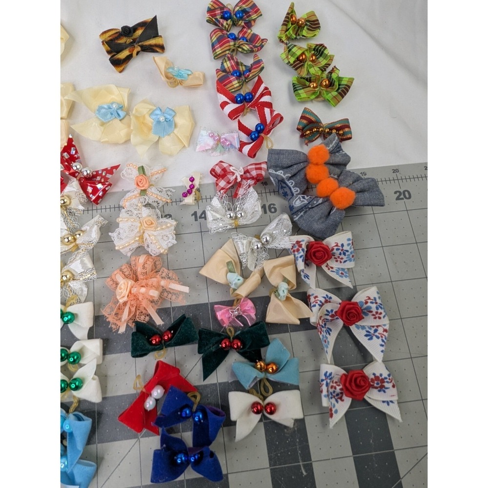 Homemade Bows Ribbons‎ Child Size Lot - Picture 7 of 9